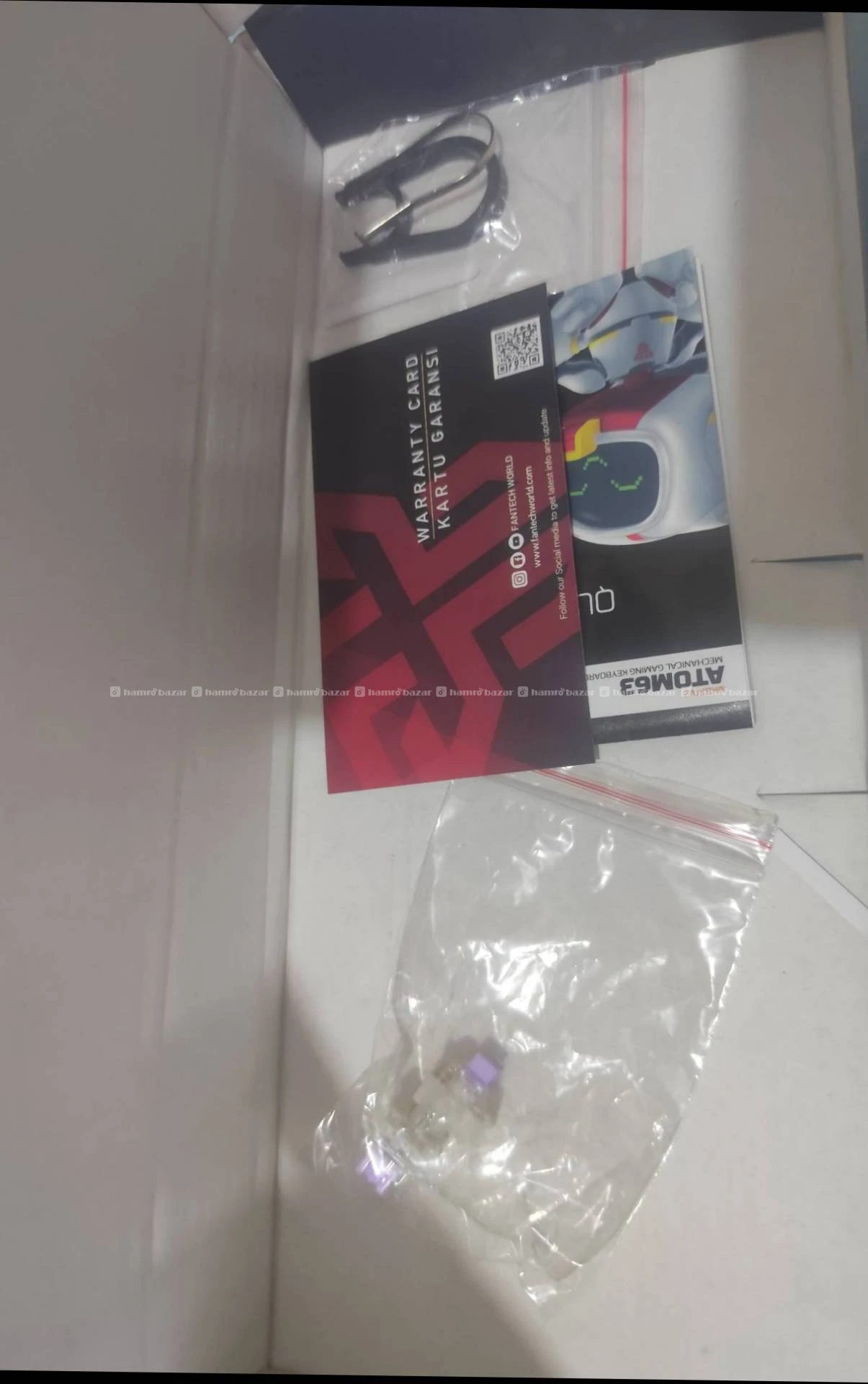 Mechanical keyboard fantech atom 63 blue switch 4