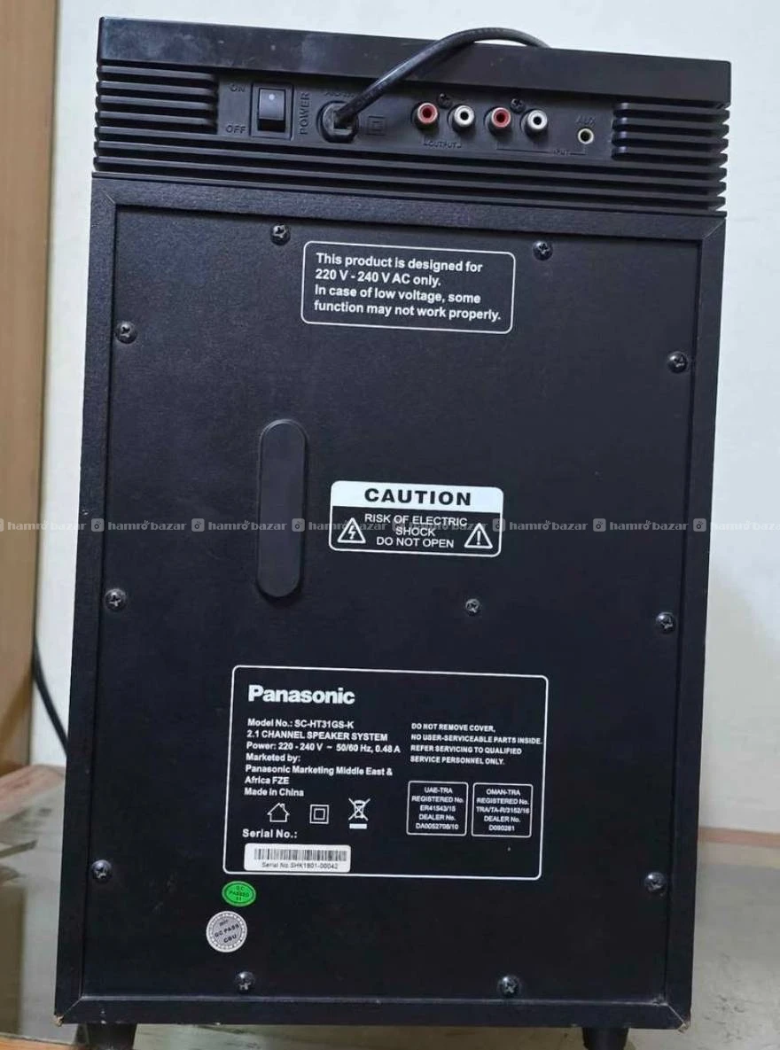 Panasonic tower speaker with bass speaker 6