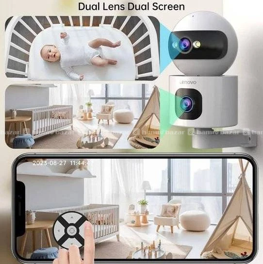 Lenovo XW1-U 3MP Dual Lens Pan & Tilt WiFi Camera 3