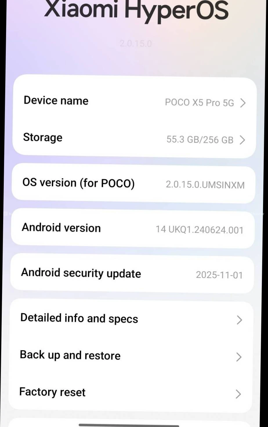 Poco x5 pro 2