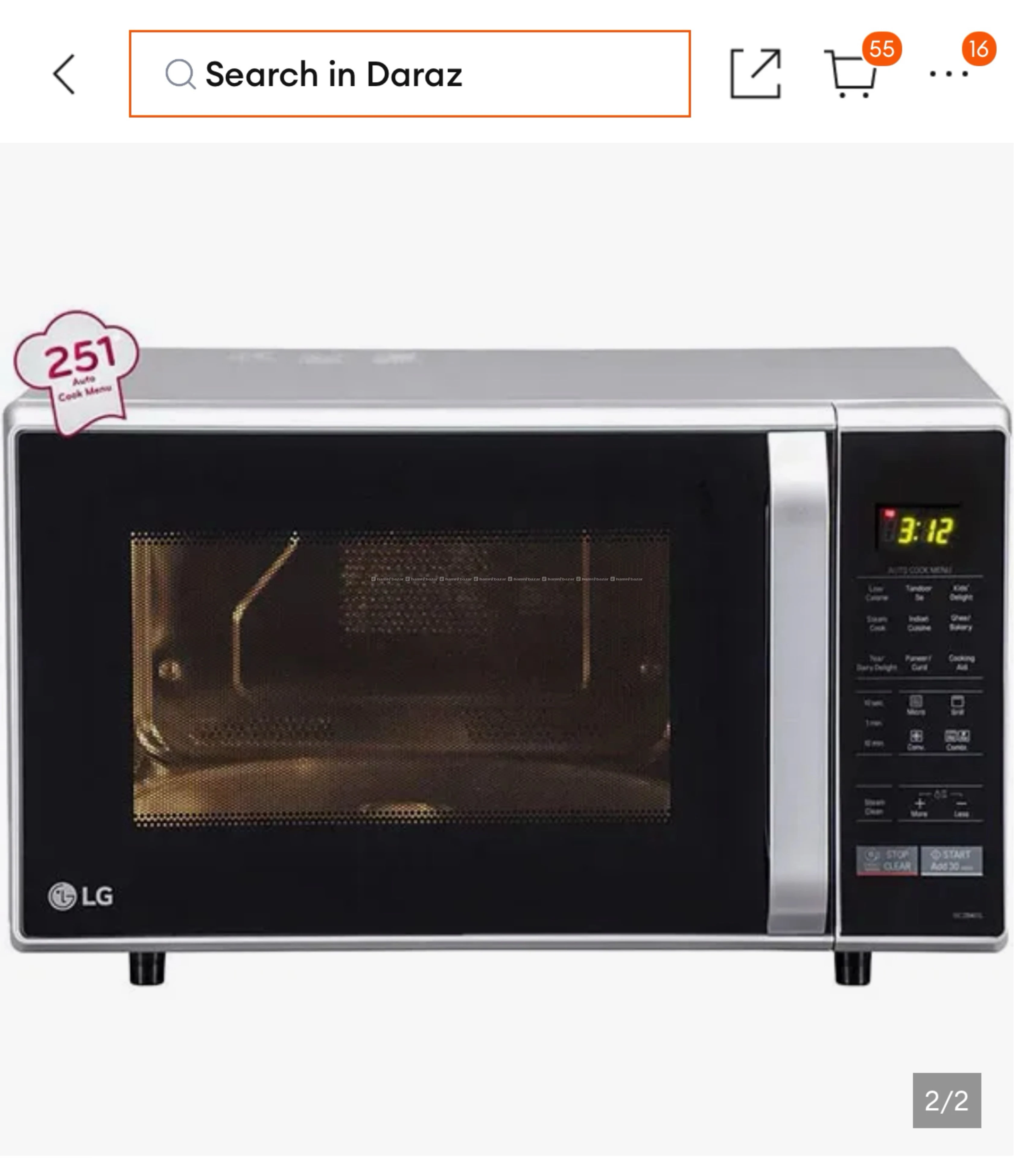 LG 28L Convection Microwave Oven (MC2846SL) 2
