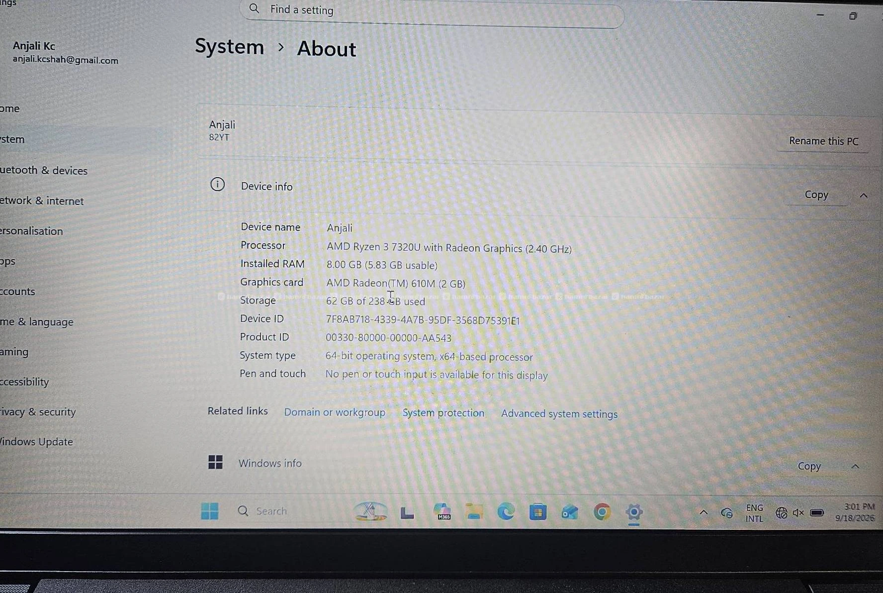 Lenovo V14 (AMD Ryzen 3 7320U Processor | 8GB RAM 7