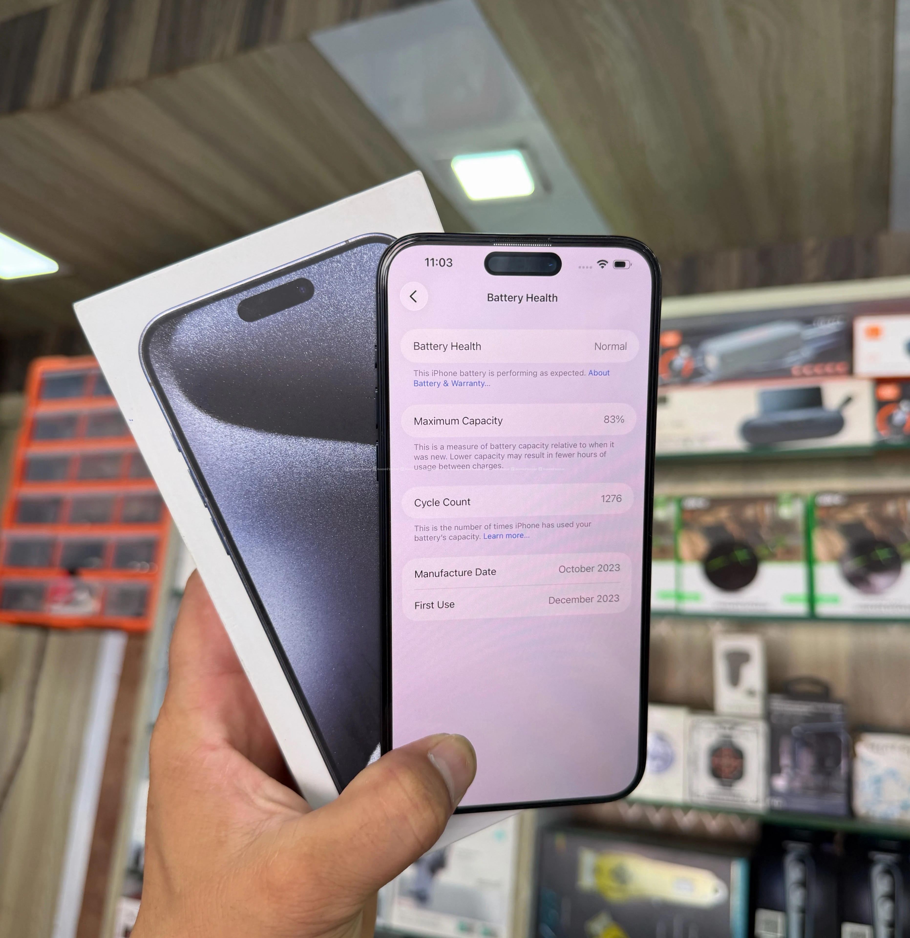🔥 15 pro max (256 gb battery 🔋 83 % genuine 4
