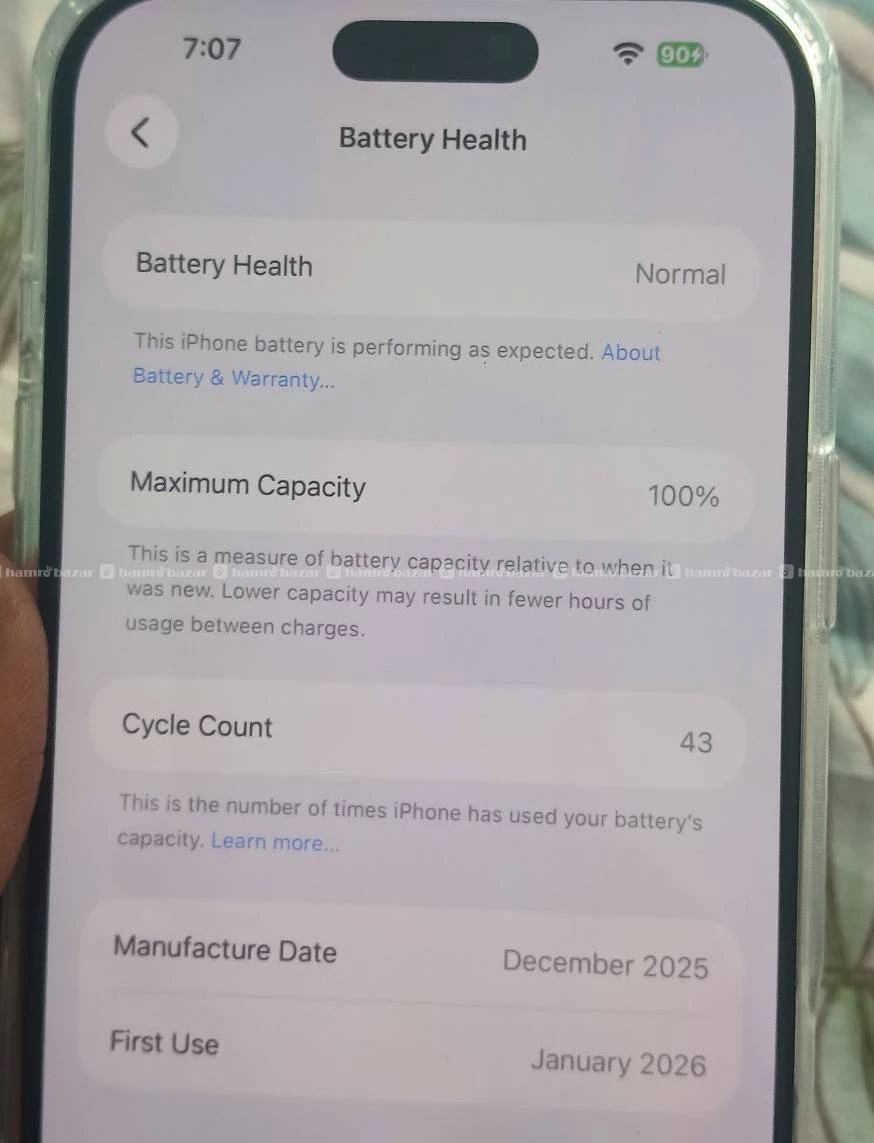 Iphone 17 pro max silver color no box no bill 2