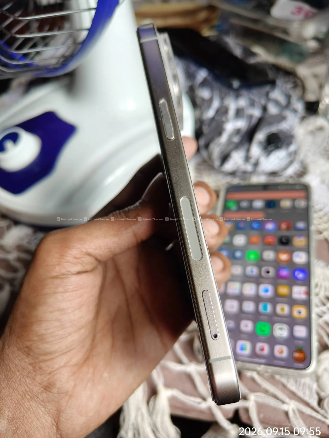iphone 15 pro max 256 GB physical dual sim 100 bt 4