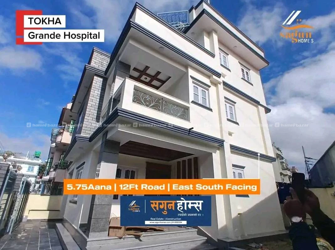 Brand New Bunglow House On Sale at Tokha, Grande