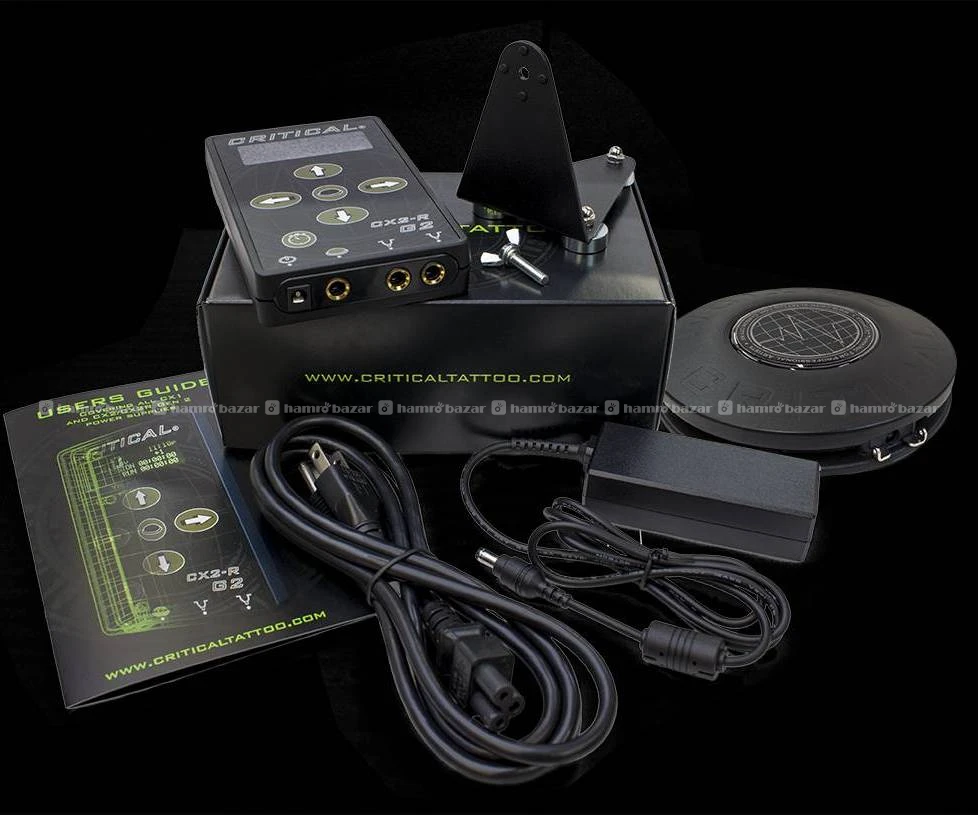 Critical tattoo power supply and foot switch