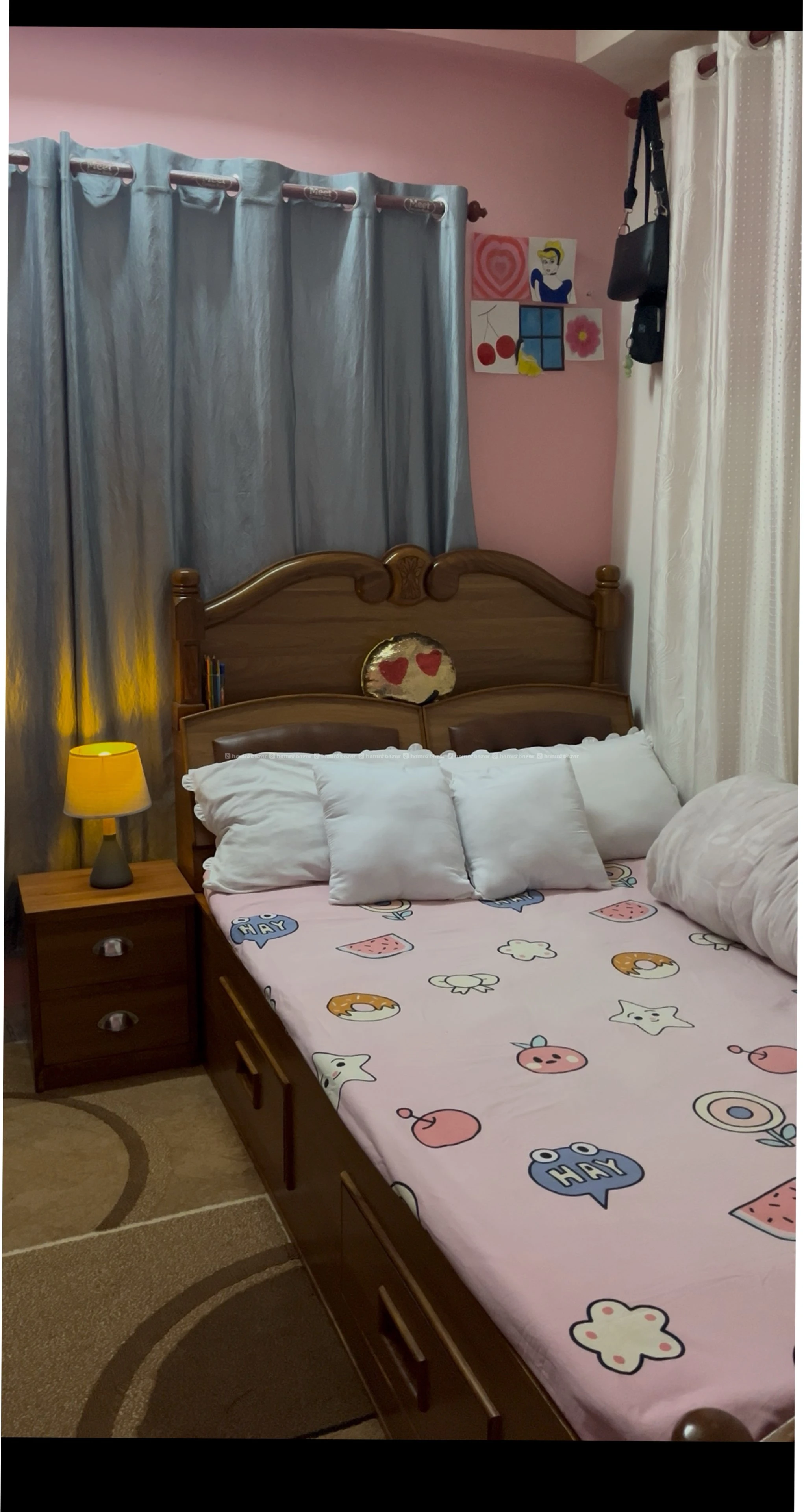 High quality wooden bed