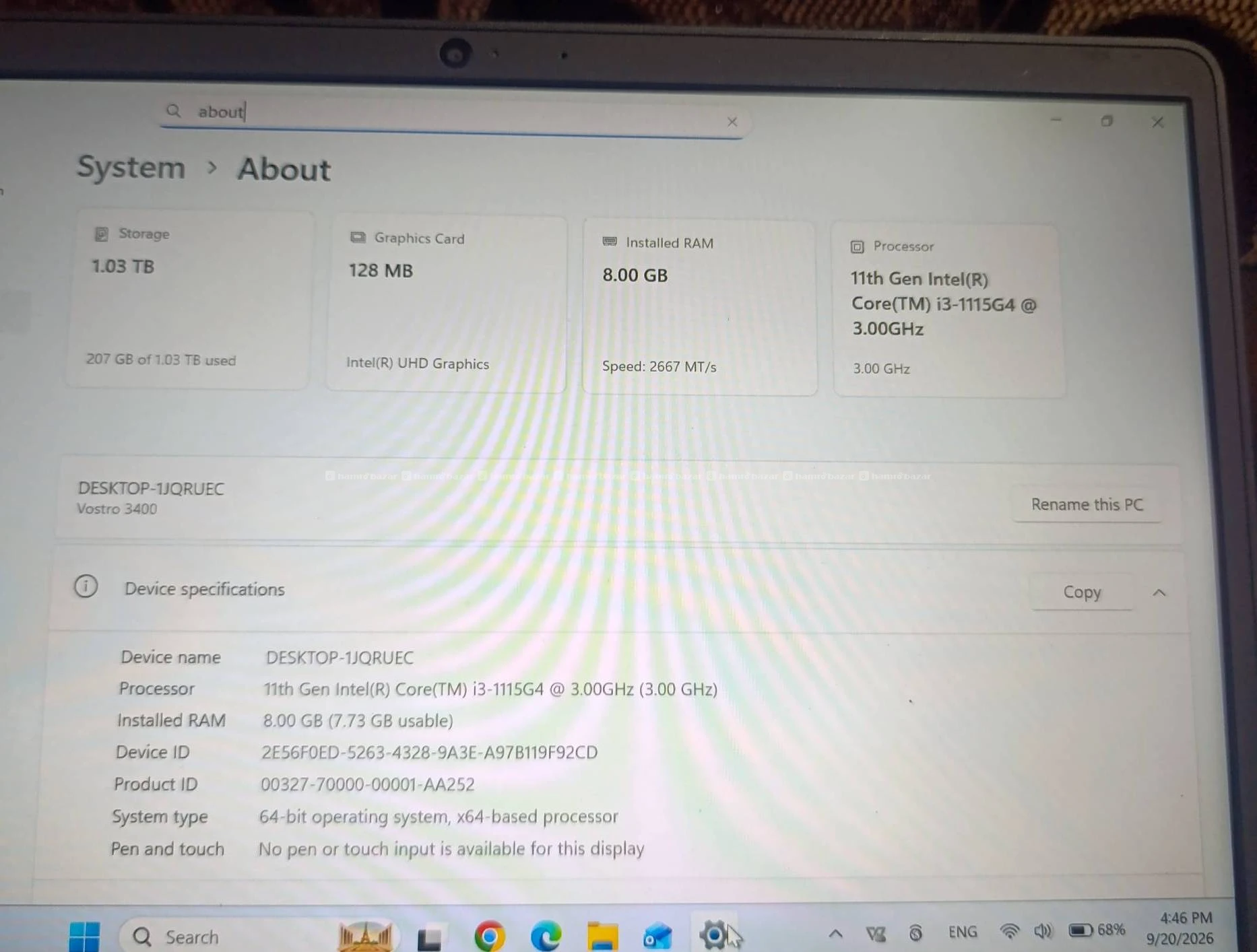 Laptop dell Vostro 14 3000 2