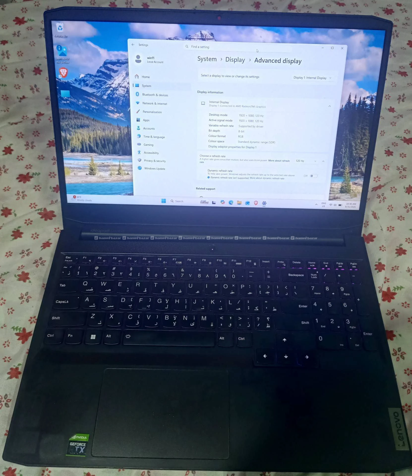 lenovo gaming laptop RTX 3050