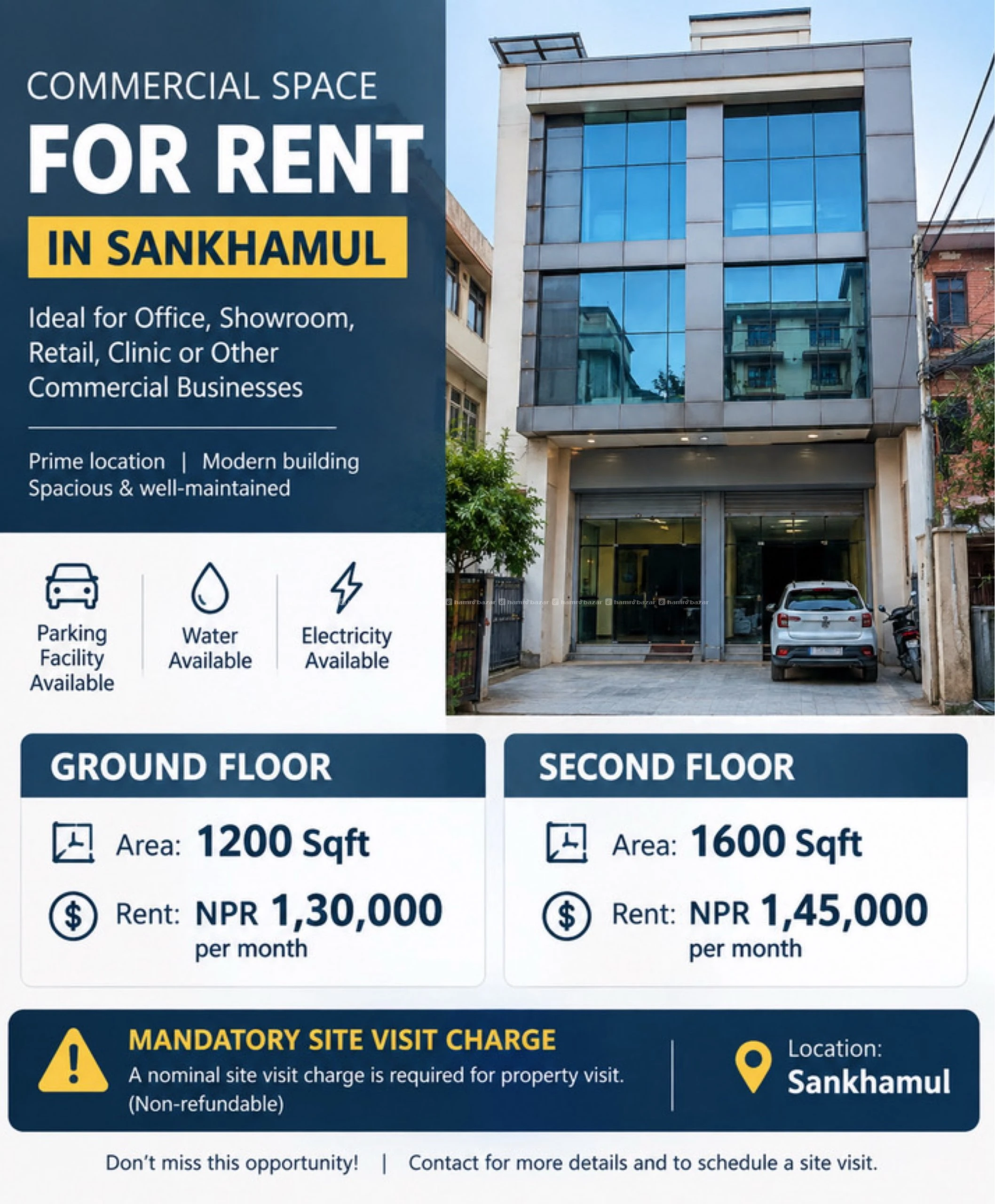 Commercial Space for Rent in Sankhamul
