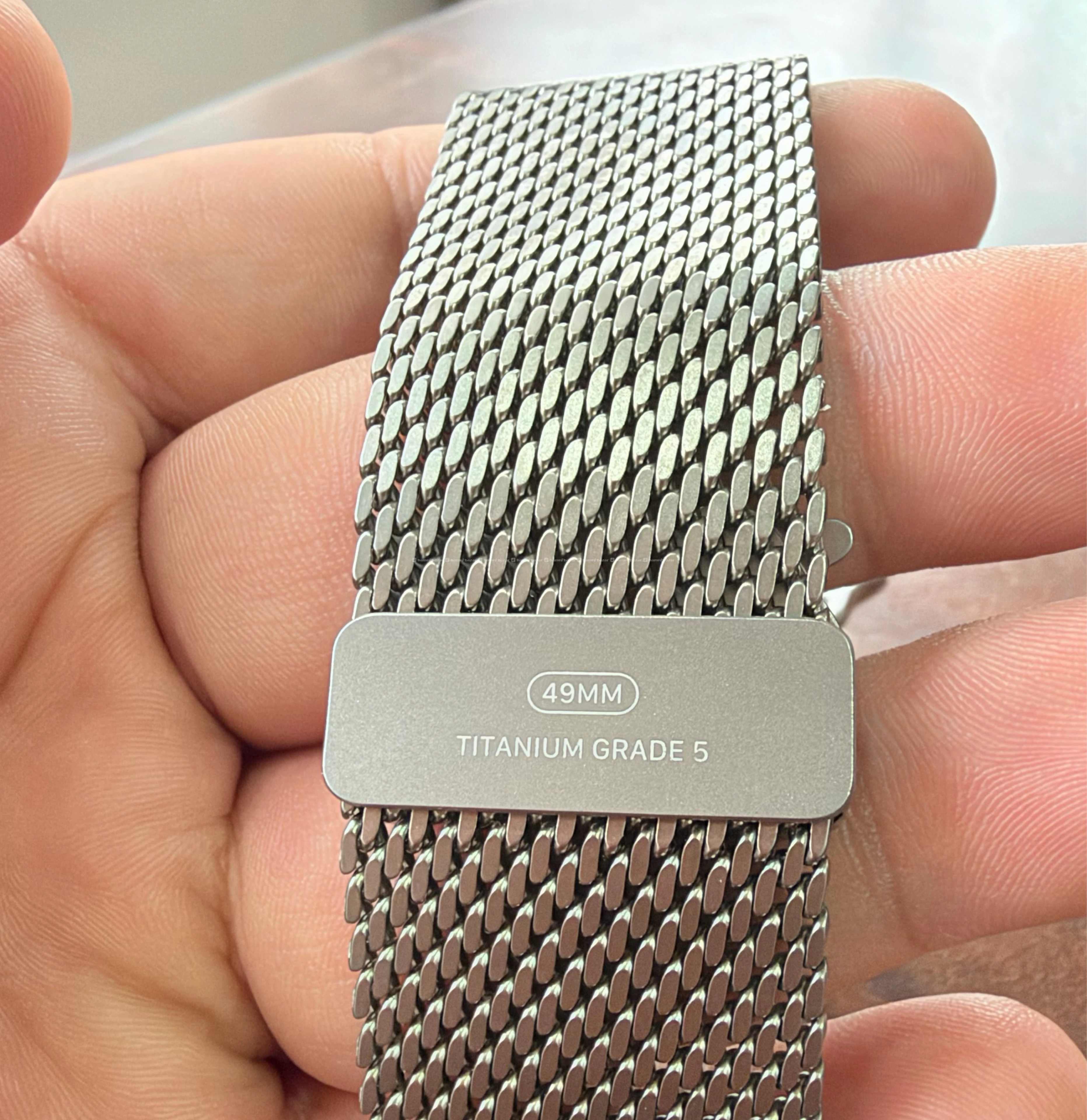 Original Apple Titanium Milanese Loop (49mm)