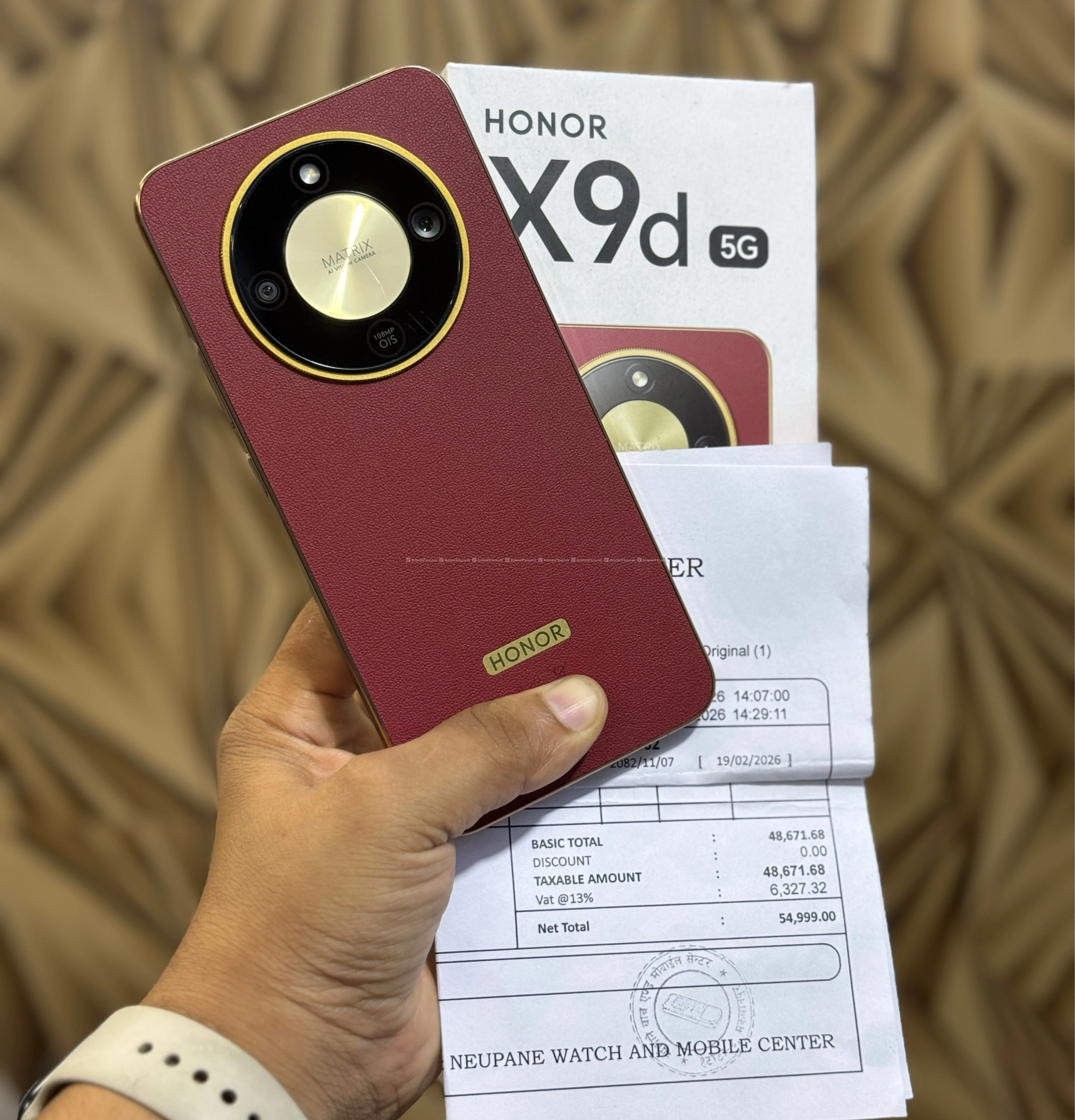 Honor X9D (8-256) with box, vat bill & warranty