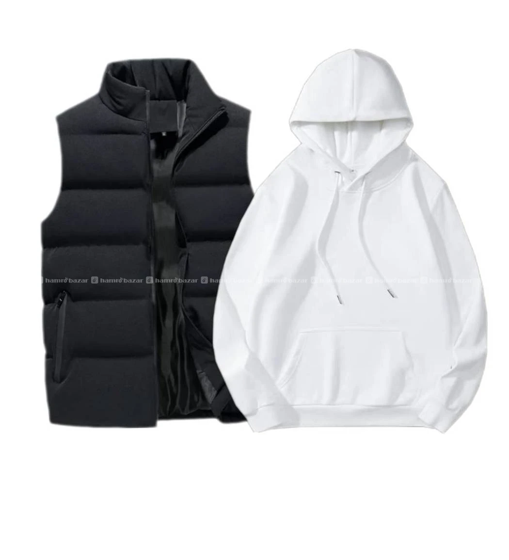 Men’s Fashion Winter Halfjacket & Hoodie Set !! 4