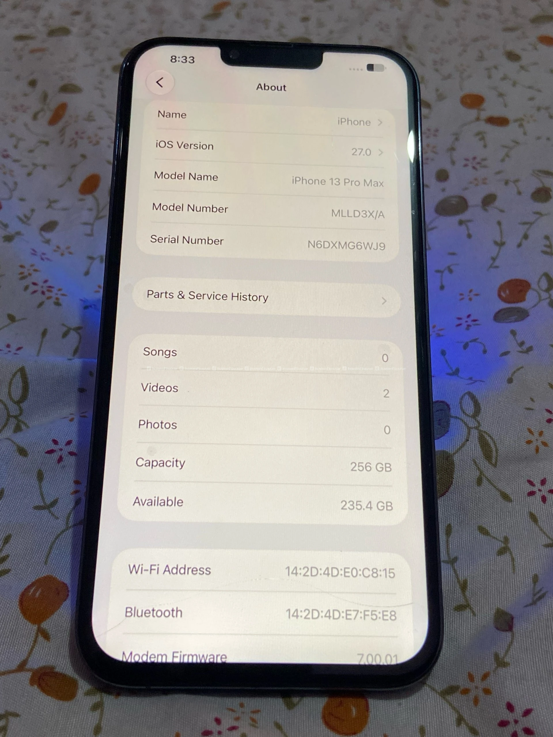 Iphone 13 pro max 256 GB Sierra blue💙 5