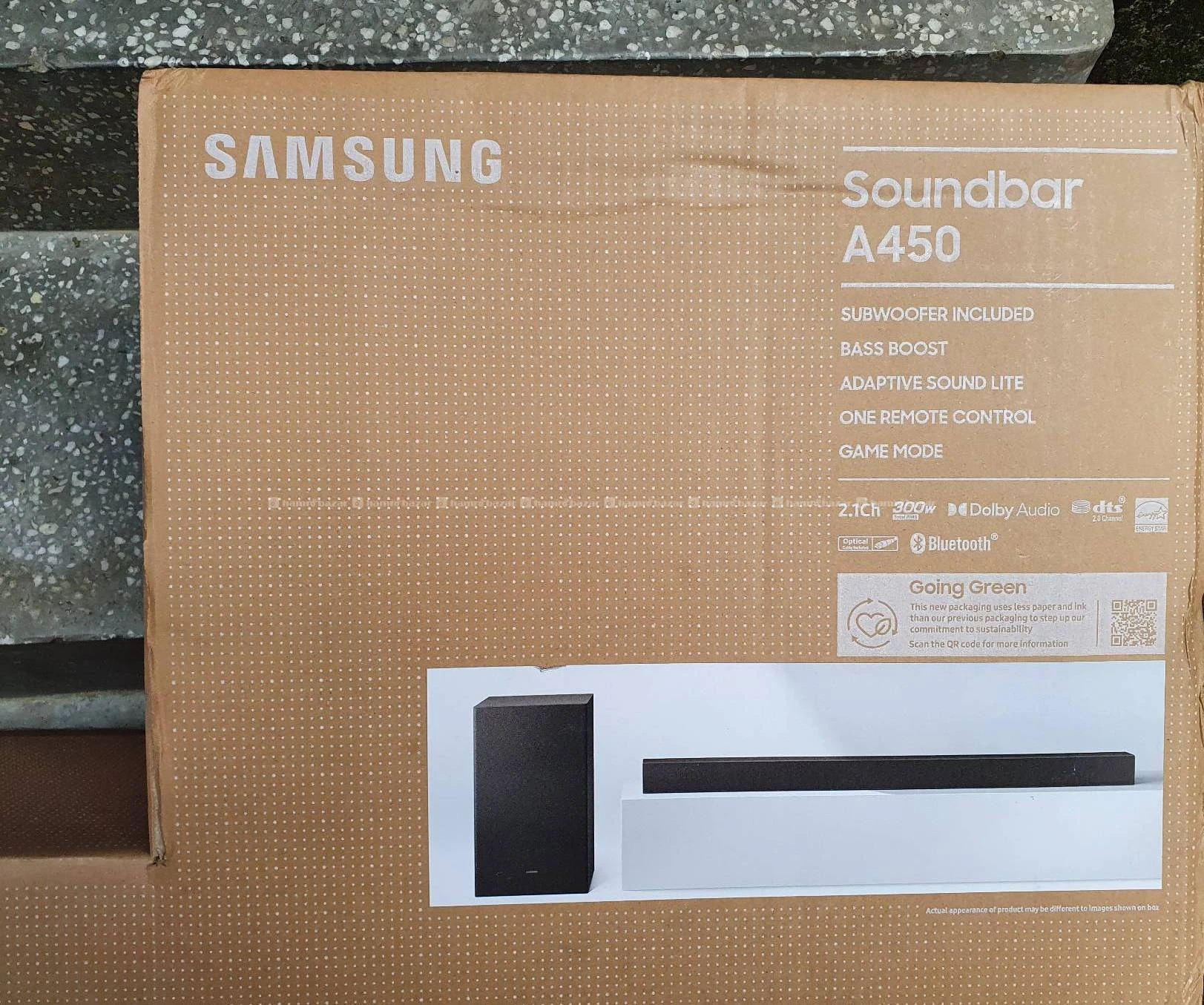 SAMSUNG soundbar HW-A450 2:1 Ch Heavy Bass 300 wat 2