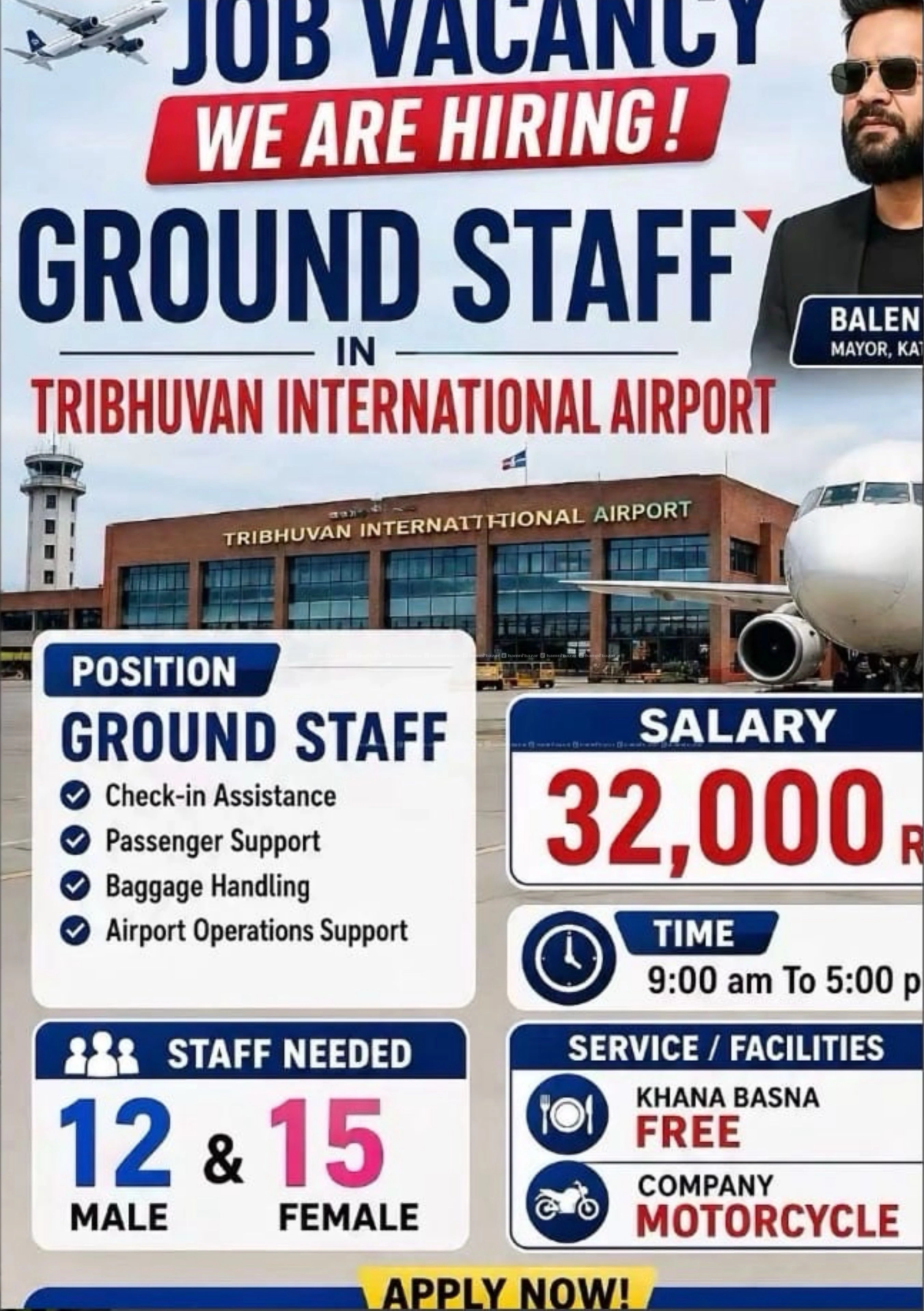 🚨Staff Needed. Ground Staff Job Vacancy Open Now.