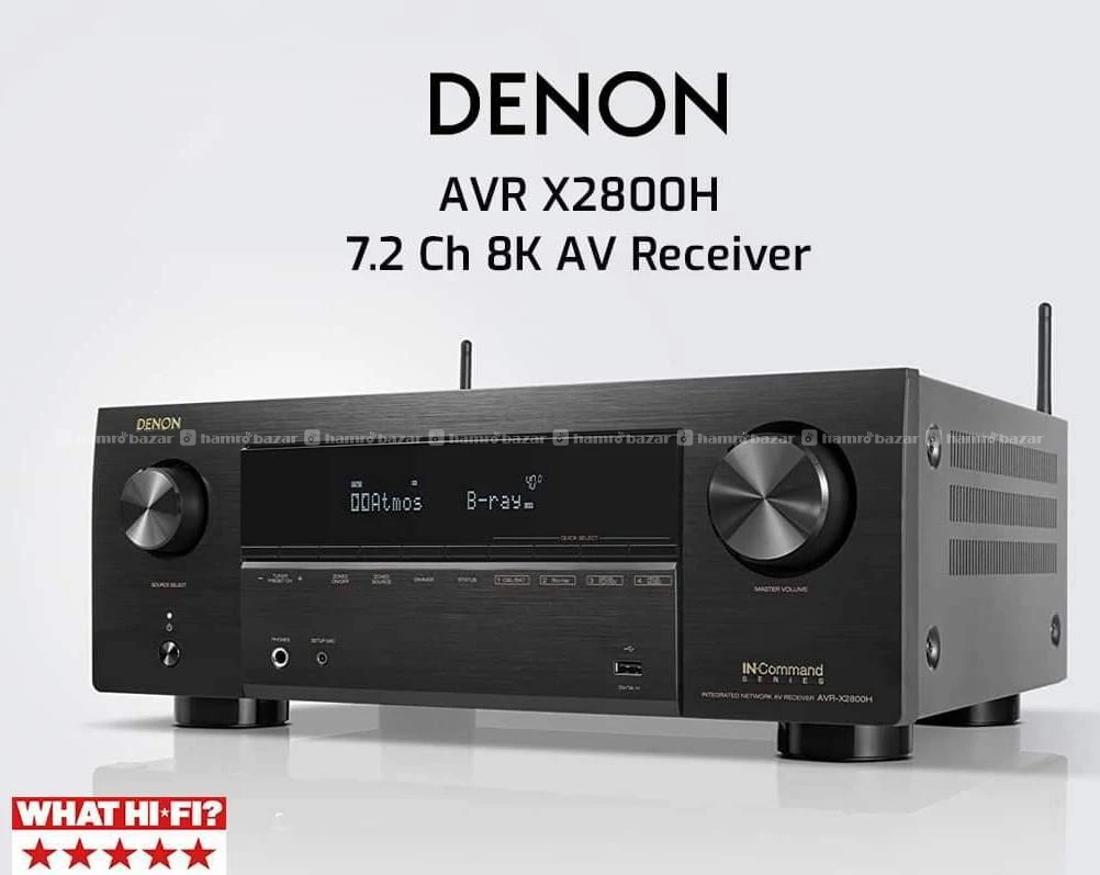 Denon AVR-X2800H 7.2 CH 8K UHD AV AMP 150 watts